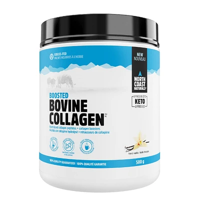 North Coast Naturals Boosted Bovine Collagen 500g Natural French Vanilla