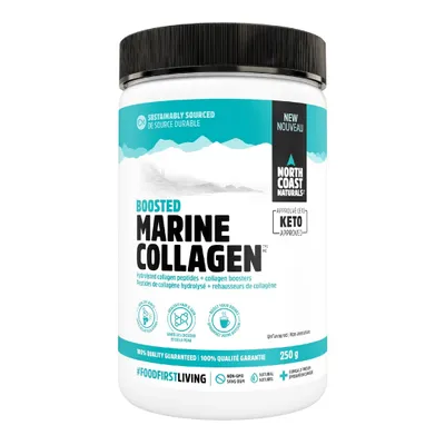 North Coast Naturals Boosted Marine Collagen 250g Unflavored