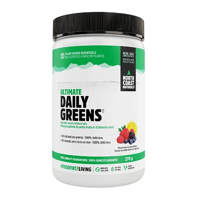 North Coast Naturals Ultimate Daily Greens 270g Mixed Berry & Citrus