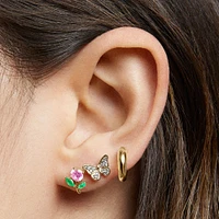 Rose Bud CZ Studs Hypoallergenic Earrings | Rowan