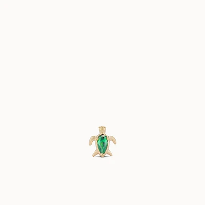 14k Turtle Flat Back Stud Hypoallergenic Earrings | Rowan