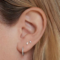 Crystal Starburst Studs Hypoallergenic Earrings | Rowan