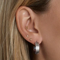 Flat Hoops 20mm Hypoallergenic Earrings | Rowan