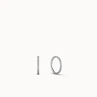 24k CZ Endless Hoop 10mm Hypoallergenic Earrings | Rowan
