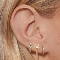 Slithering CZ Snake Hoops Hypoallergenic Earrings | Rowan