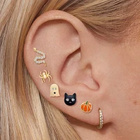 Black Cat Studs Hypoallergenic Earrings | Rowan