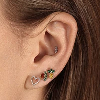 14k Watermelon Flat Back Stud