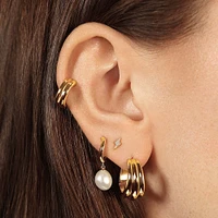 Daylight Double Hoops Hypoallergenic Earrings | Rowan
