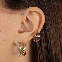 Shell Hoops Hypoallergenic Earrings | Rowan