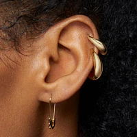 Safety Pin Hoops Hypoallergenic Earrings | Rowan