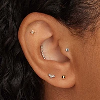Crystal Starburst Studs Hypoallergenic Earrings | Rowan
