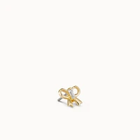 14k Wrap It With A Bow Flat Back Stud Hypoallergenic Earrings | Rowan