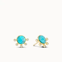 Poolside Bling CZ Studs Hypoallergenic Earrings | Rowan