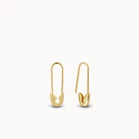 Safety Pin Hoops Hypoallergenic Earrings | Rowan