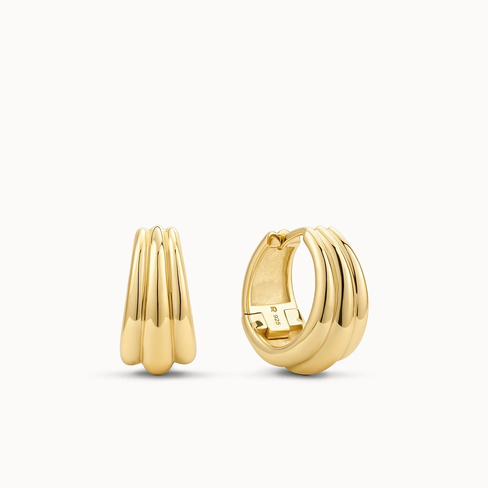 Shell Hoops Hypoallergenic Earrings | Rowan
