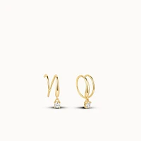 Timeless Spiral Charm Hoops Hypoallergenic Earrings | Rowan