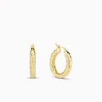 Tide Twist Hoops Hypoallergenic Earrings | Rowan