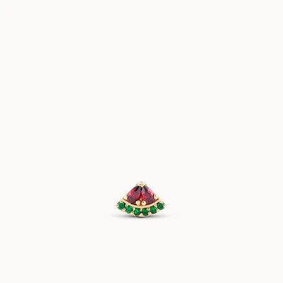 14k Watermelon Flat Back Stud