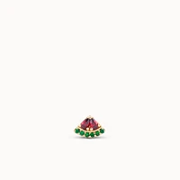 14k Watermelon Flat Back Stud