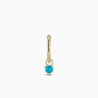 March Birthstone Charm Hypoallergenic Earrings | Rowan