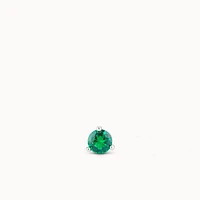 May Birthstone Emerald CZ Stud Hypoallergenic Earrings | Rowan