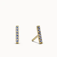 December Birthstone Bar Hypoallergenic Earrings | Rowan