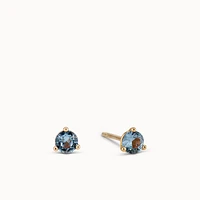 December Birthstone Blue Zircon CZ Studs Hypoallergenic Earrings | Rowan