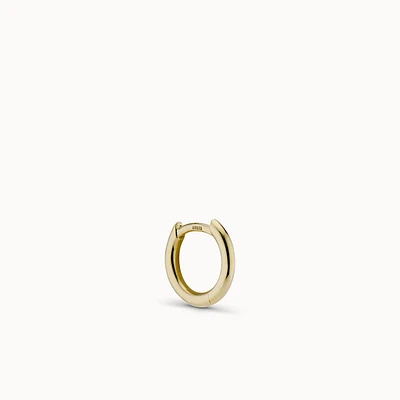 14k Gold Plain Round Hoop 10mm Hypoallergenic Earrings | Rowan