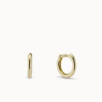 14k Plain Round Hoop 12mm Hypoallergenic Earrings | Rowan