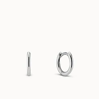 14k Plain Round Hoop 12mm Hypoallergenic Earrings | Rowan