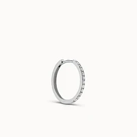14k Diamond Hoop 17mm Hypoallergenic Earrings | Rowan
