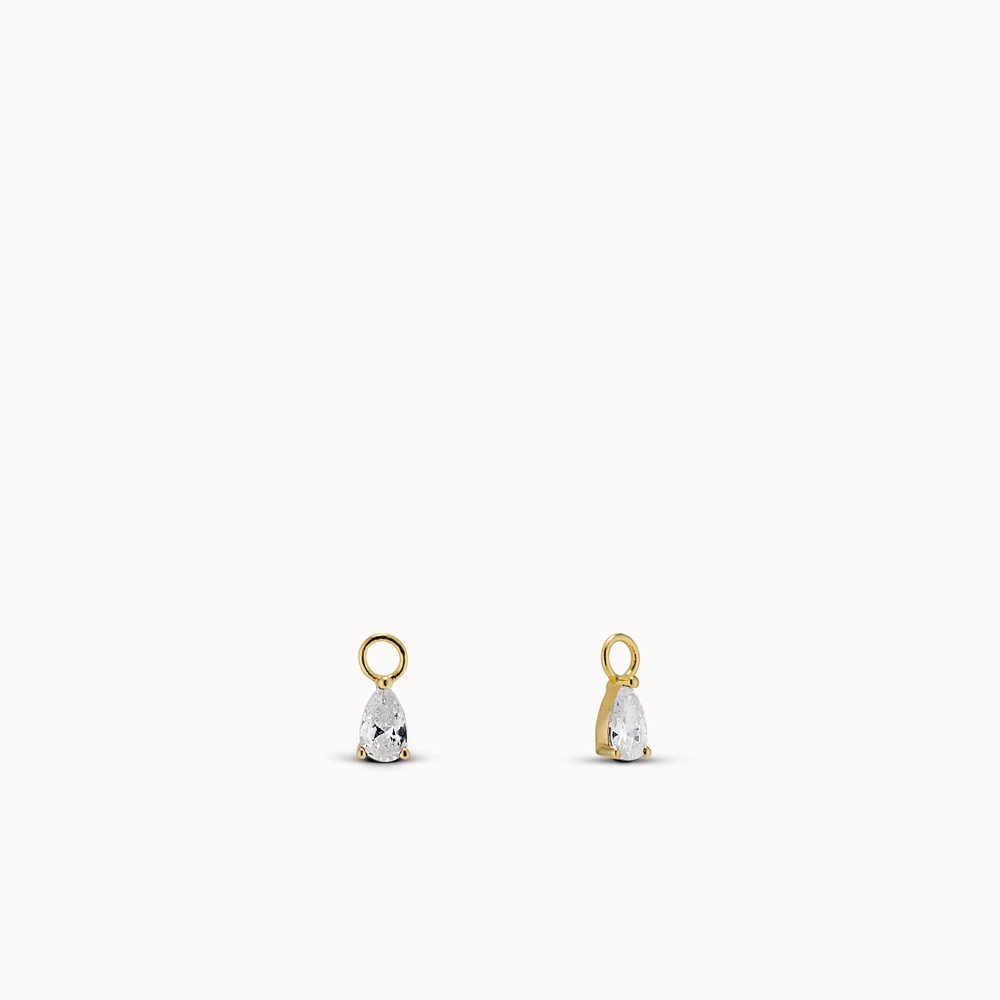 Pear CZ Charms Hypoallergenic Earrings | Rowan