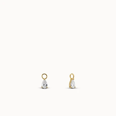 Pear CZ Charms Hypoallergenic Earrings | Rowan