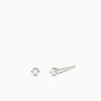 CZ Studs 2mm Hypoallergenic Earrings | Rowan