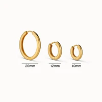 Essential Hoops 12mm Hypoallergenic Earrings | Rowan