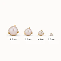 14k Pearl Timeless Studs 4.5mm Hypoallergenic Earrings | Rowan