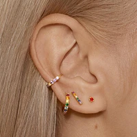 Rainbow Bar Studs Hypoallergenic Earrings | Rowan