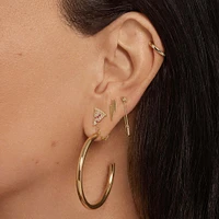 Safety Pin Hoop Hypoallergenic Earrings | Rowan