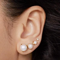 14k Pearl Timeless Studs 4.5mm Hypoallergenic Earrings | Rowan