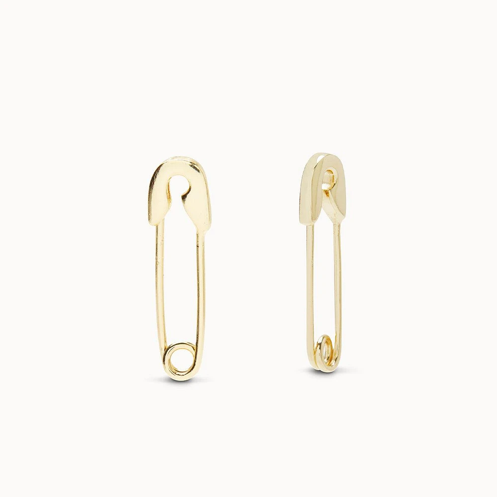 Safety Pin Hoop Hypoallergenic Earrings | Rowan