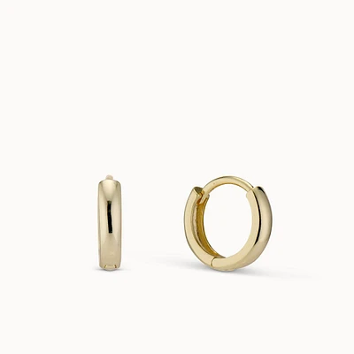 Thick Huggie Hoop Hypoallergenic Earrings | Rowan