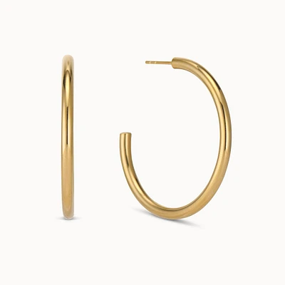 Tube Hoops 40mm Hypoallergenic Earrings | Rowan