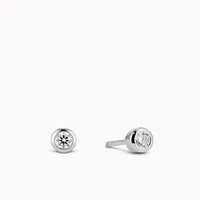 Bezel Basic Studs 4mm Hypoallergenic Earrings | Rowan