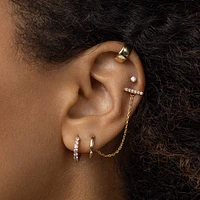 Wide Ear Cuff Hypoallergenic Earrings | Rowan