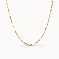 Medium Rolo Chain 18” Hypoallergenic Necklace | Rowan