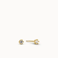 April Mini Birthstone CZ Stud Hypoallergenic Earrings | Rowan