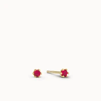 July Mini Birthstone CZ Stud Hypoallergenic Earrings | Rowan