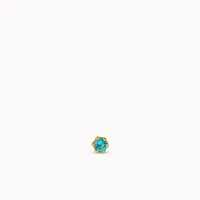 March Mini Birthstone CZ Stud Hypoallergenic Earrings | Rowan