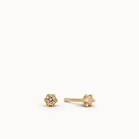 November Mini Birthstone CZ Stud Hypoallergenic Earrings | Rowan