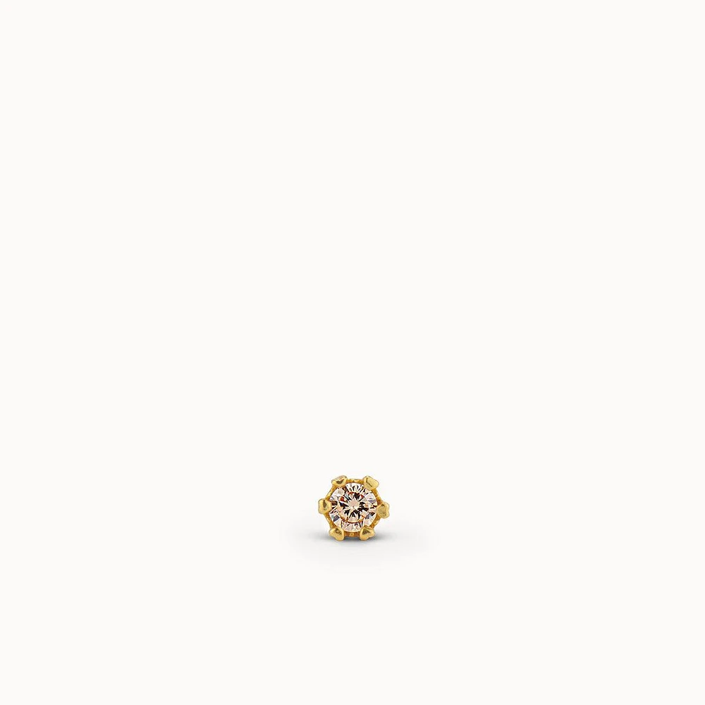 November Mini Birthstone CZ Stud Hypoallergenic Earrings | Rowan